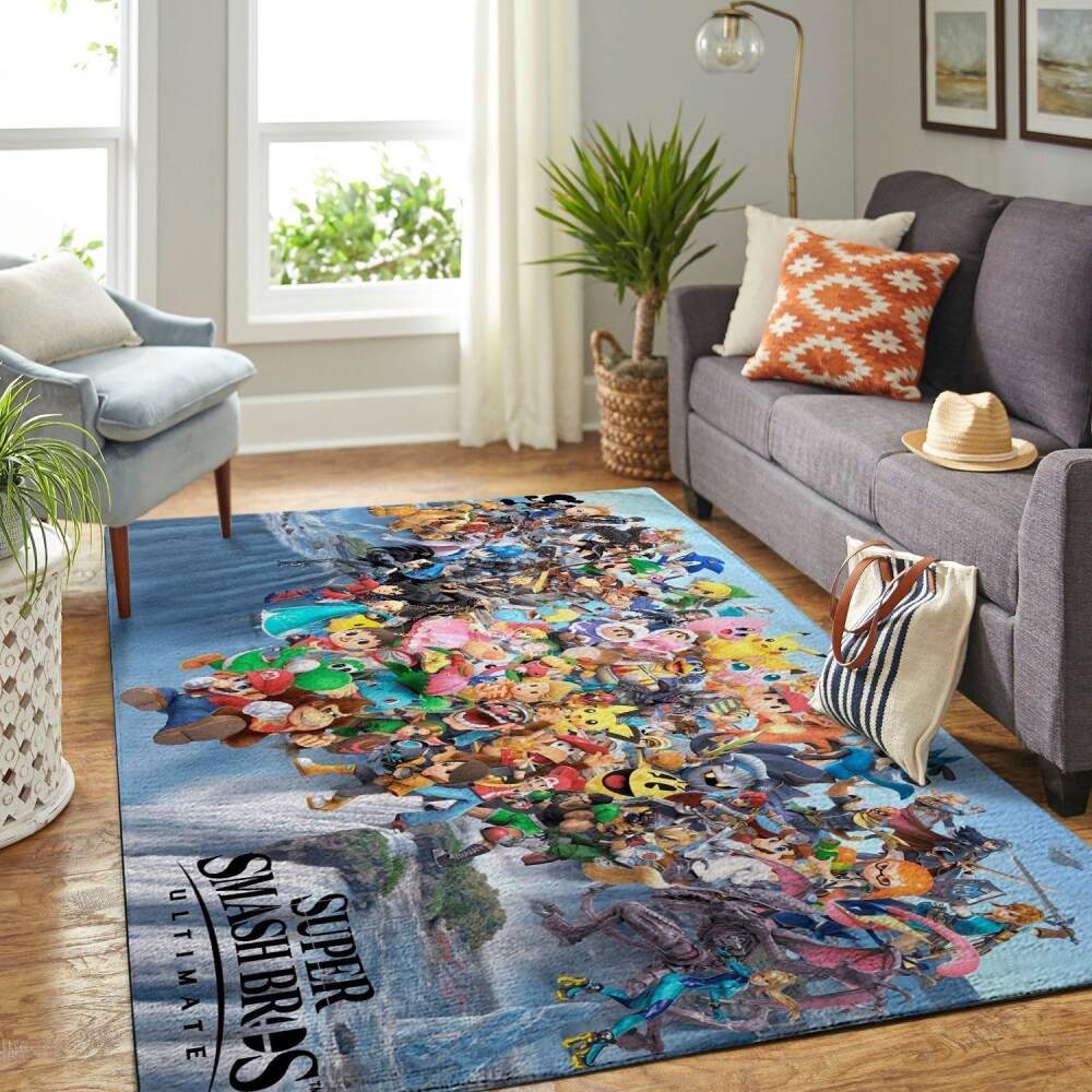 Deschea Super Smash Bros. Area Rug Gaming Gamer V1223