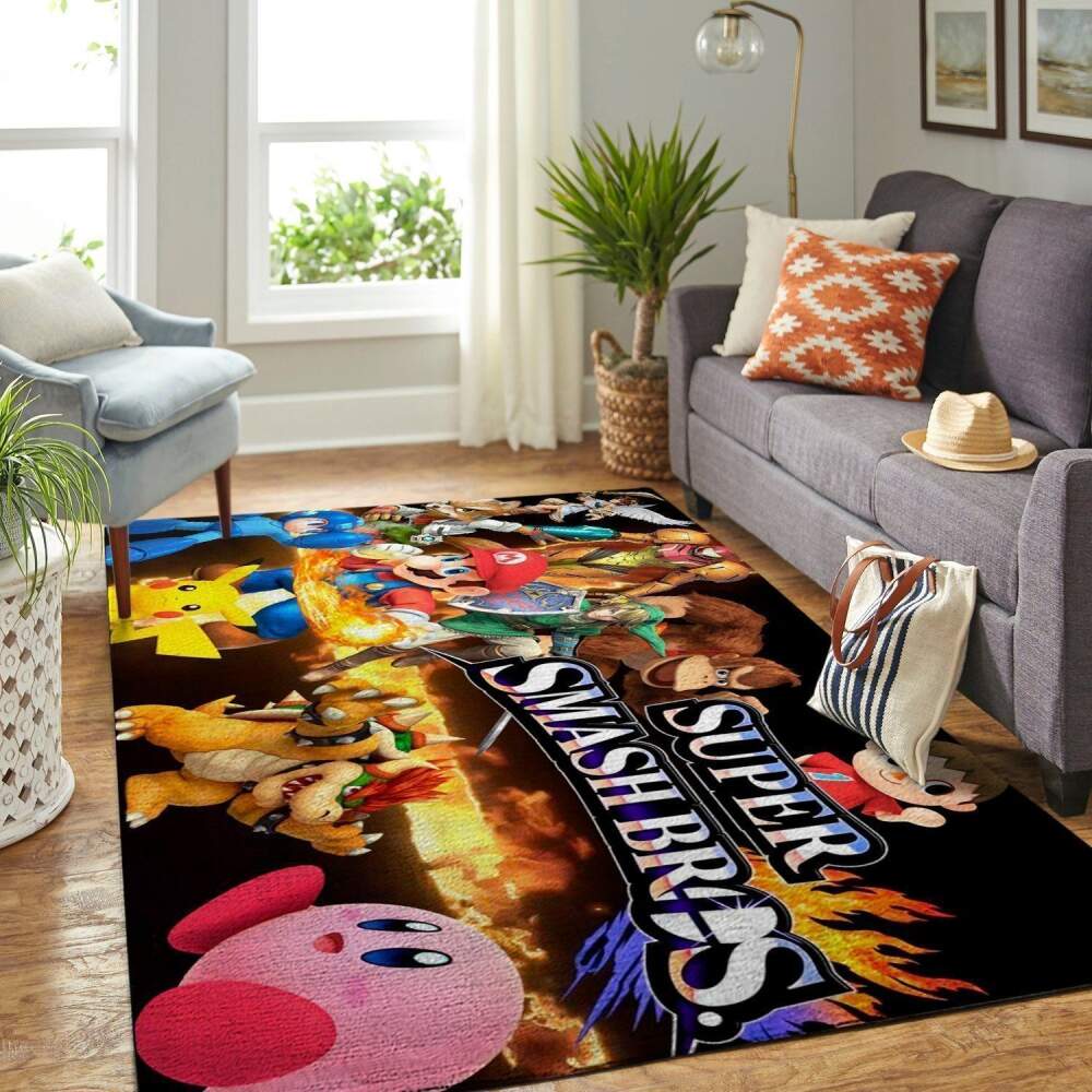 Deschea Super Smash Bros. Area Rug Gaming Gamer V1227