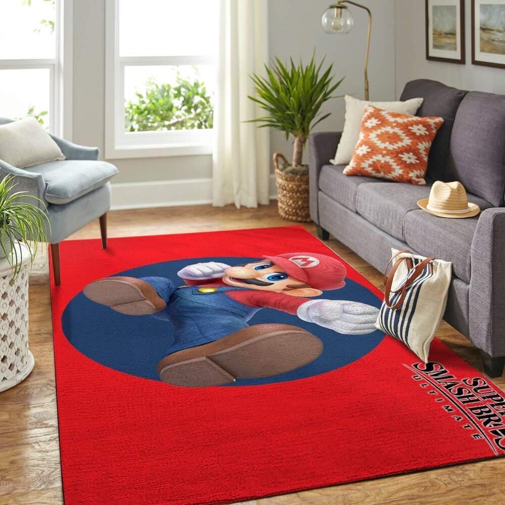 Deschea Super Smash Bros. Area Rug Gaming Gamer V1233