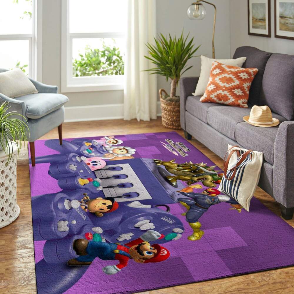 Deschea Super Smash Bros. Area Rug Gaming Gamer V1234