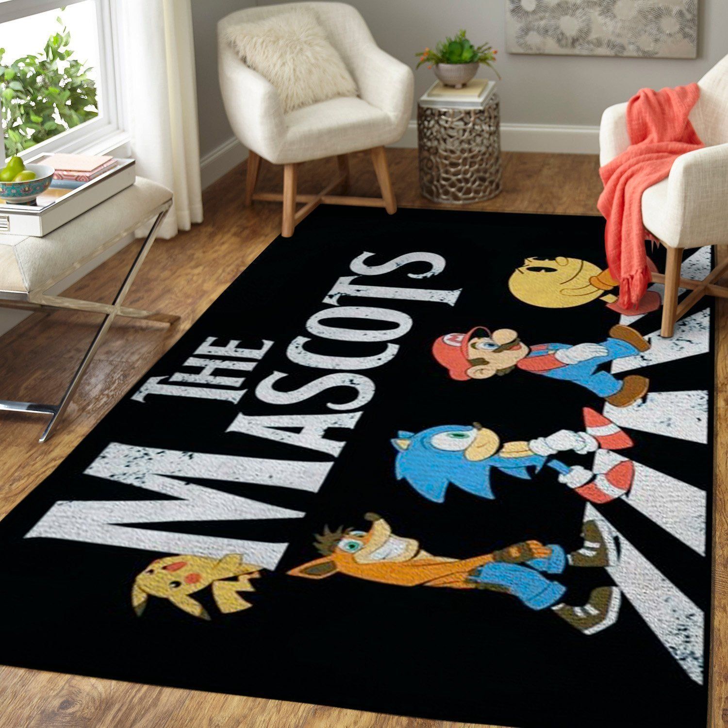 Deschea Super Smash Bros. Area Rug Nintendo Video Game Gamer V3965