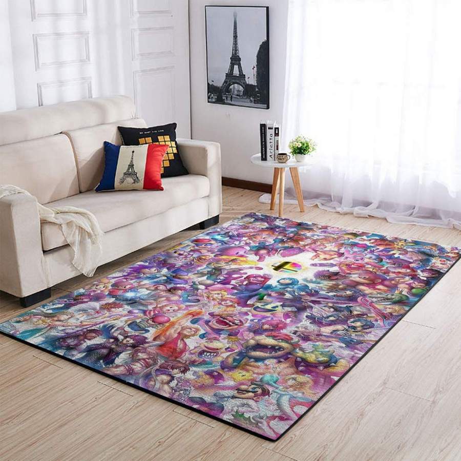 Deschea Super Smash Bros. Area Rug Nintendo Video Game Gfd 190916