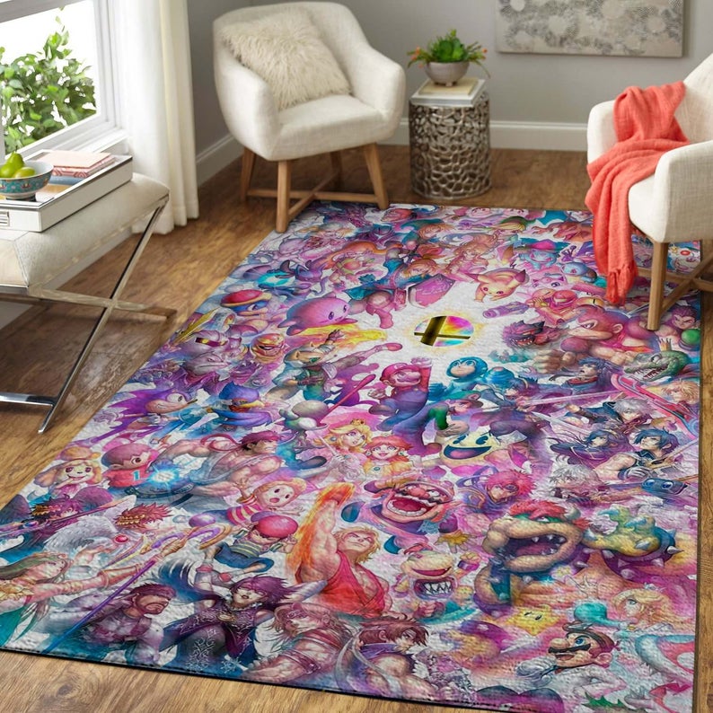 Deschea Super Smash Bros. Characters Area Rugs The Us