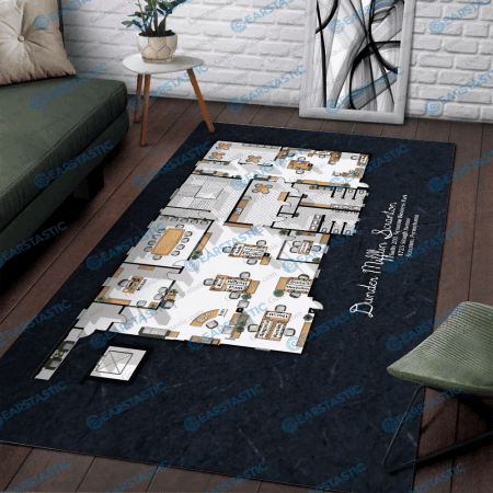 Deschea The Office Plan Rug H1410 Area