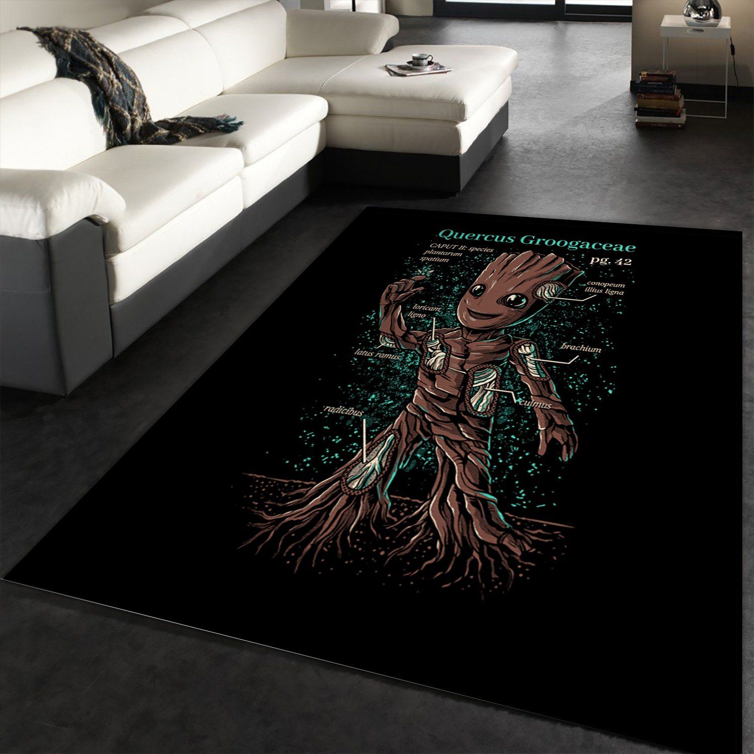 Deschea The Science Of Groot Rug – Custom Size And Printing