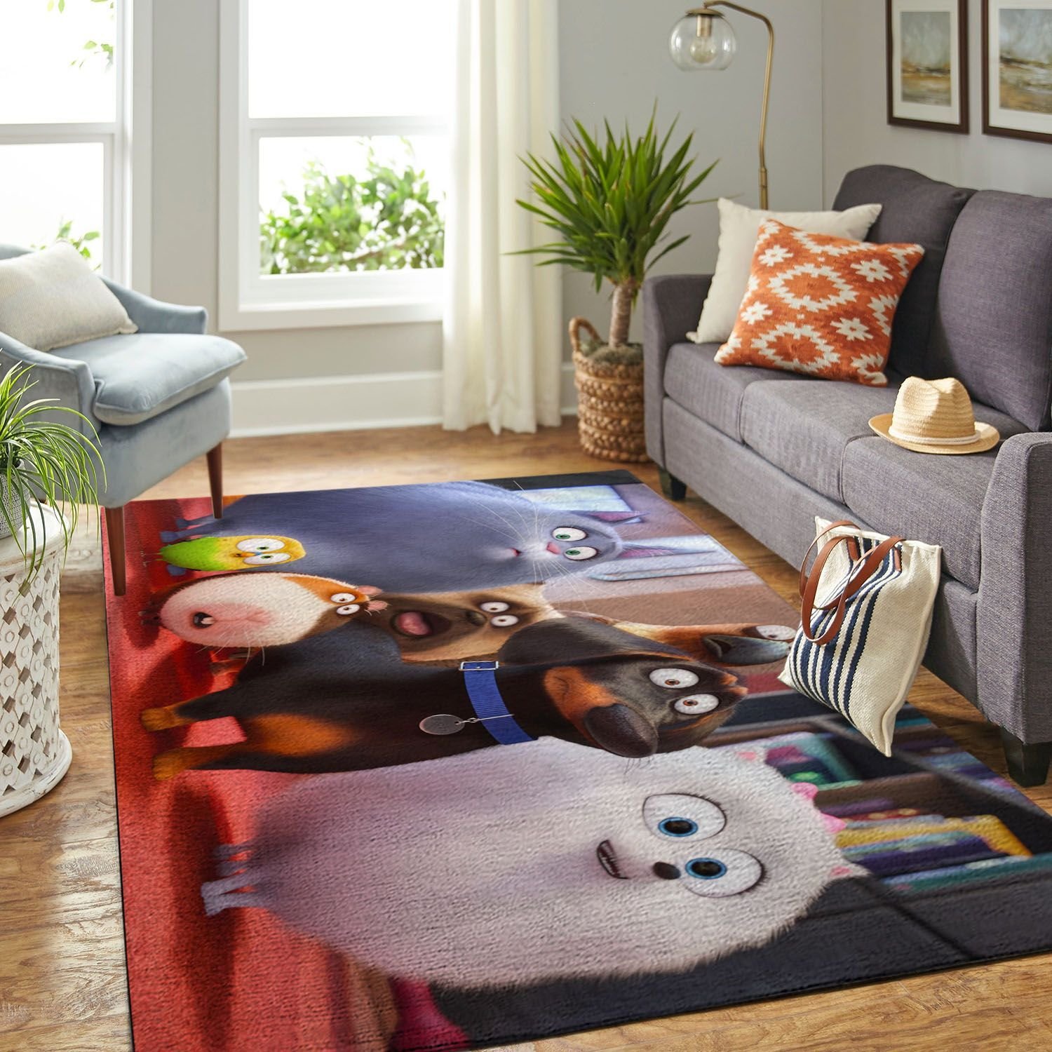 Deschea The Secret Life Of Pets2- Living Room Area Rug