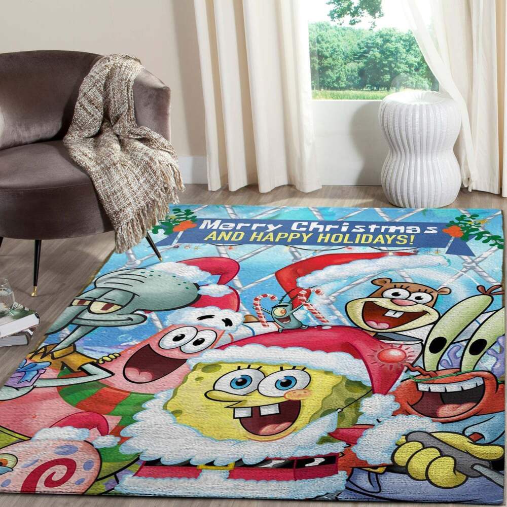 Deschea The Spongebob Merry Christmas Area Rugs Fn101227