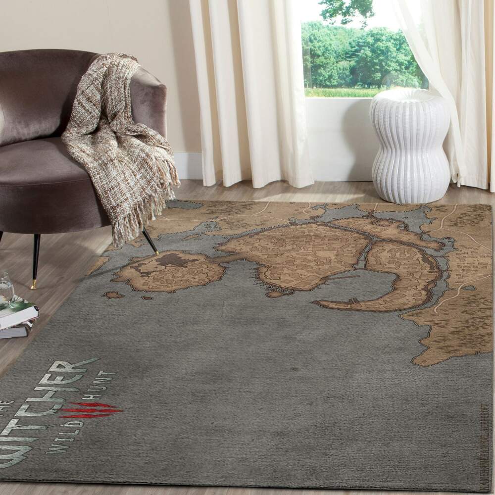 Deschea The Witcher Map Gaming Area Rugs Fn120135