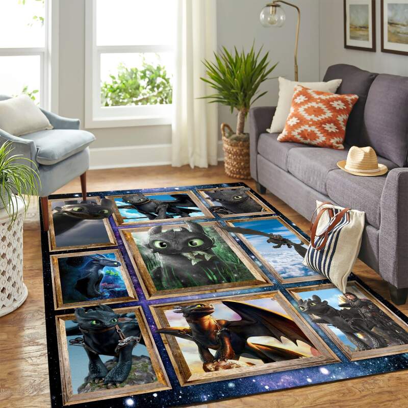 Deschea Toothless How To Train Your Dragon Nice Carpet Floor Area Rug