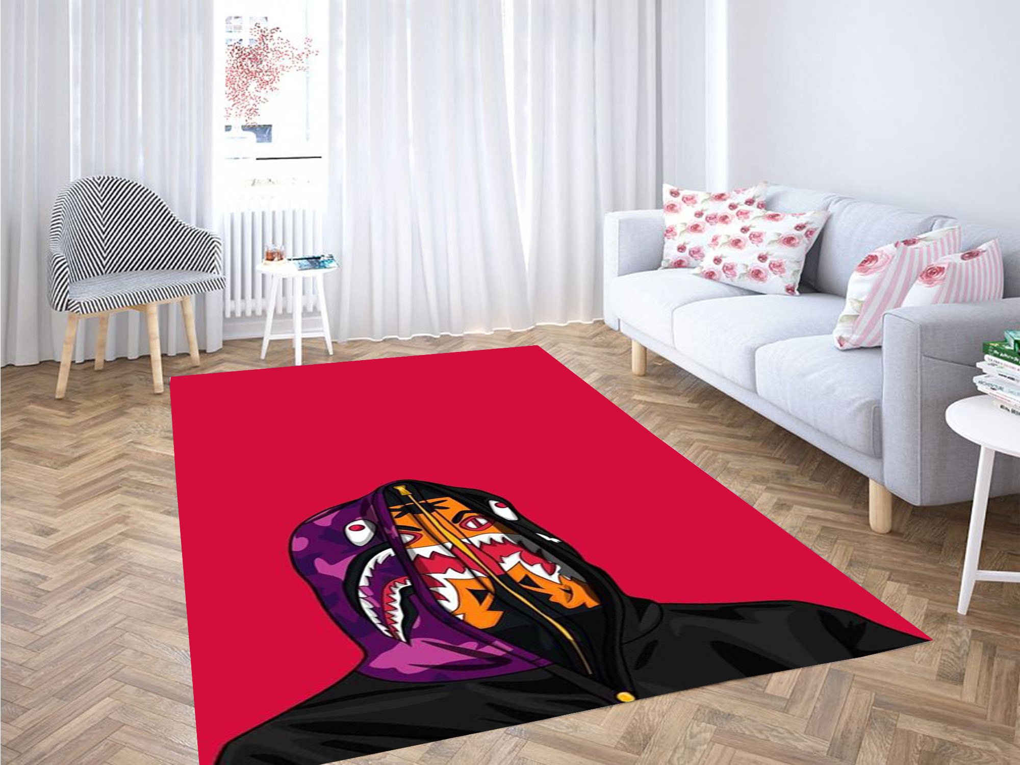 Deschea Wallpaper Bape Red Carpet Rug