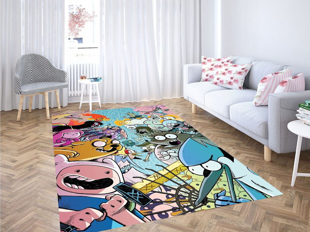 Deschea War Adventure Time Living Room Modern Carpet Rug