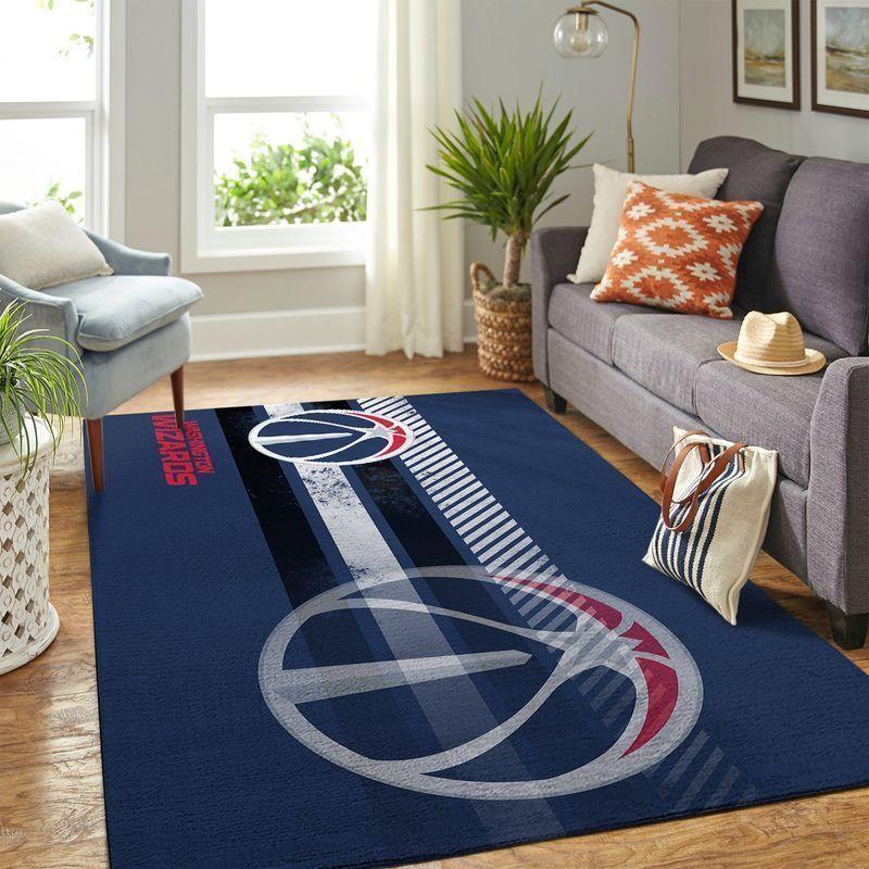 Deschea Washington Wizards Area Rug Nba Basketball Team Logo V4228