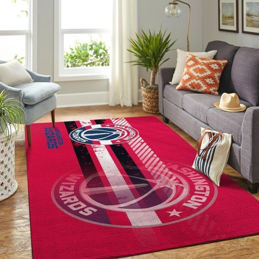 Deschea Washington Wizards Area Rug Nba Basketball Team Logo V4238