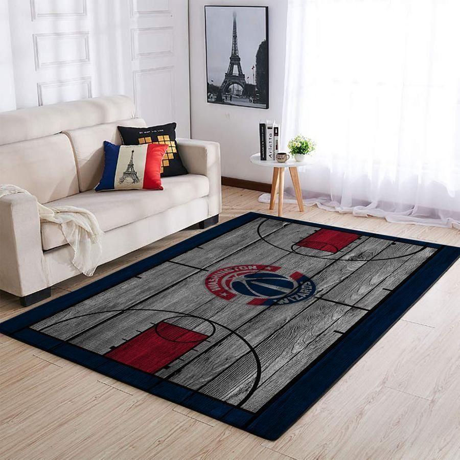 Deschea Washington Wizards Area Rug Nba Basketball Team Logo V4240