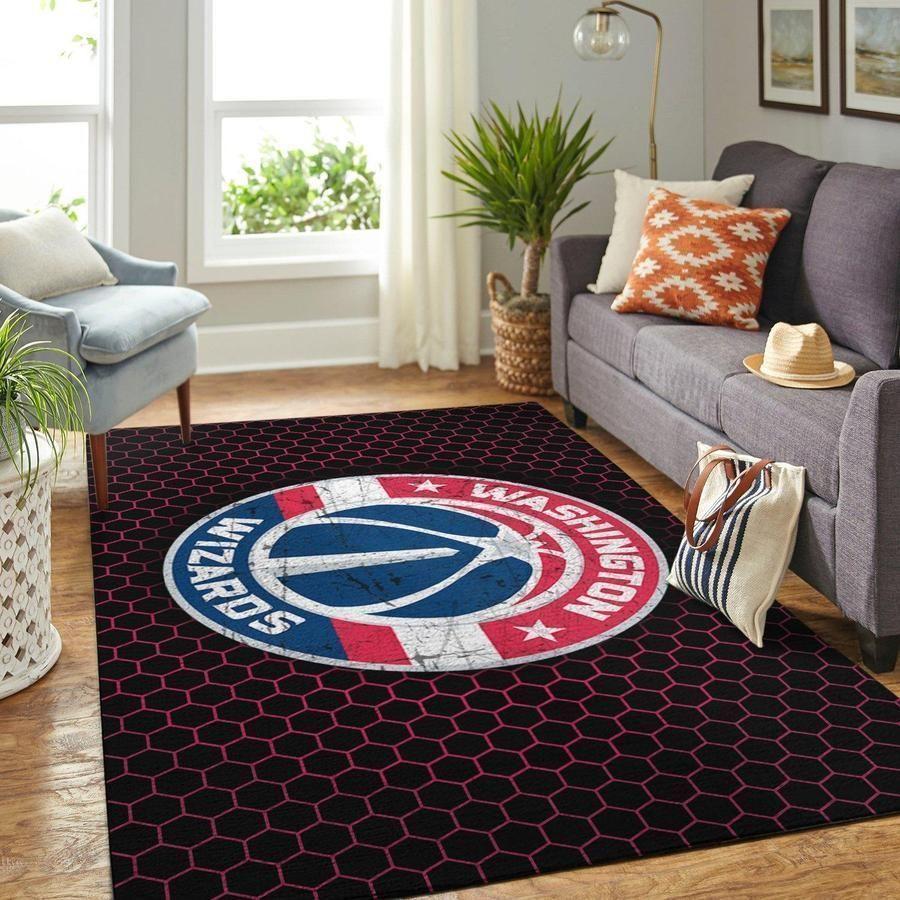 Deschea Washington Wizards Area Rug Nba Basketball Team Logo V4241