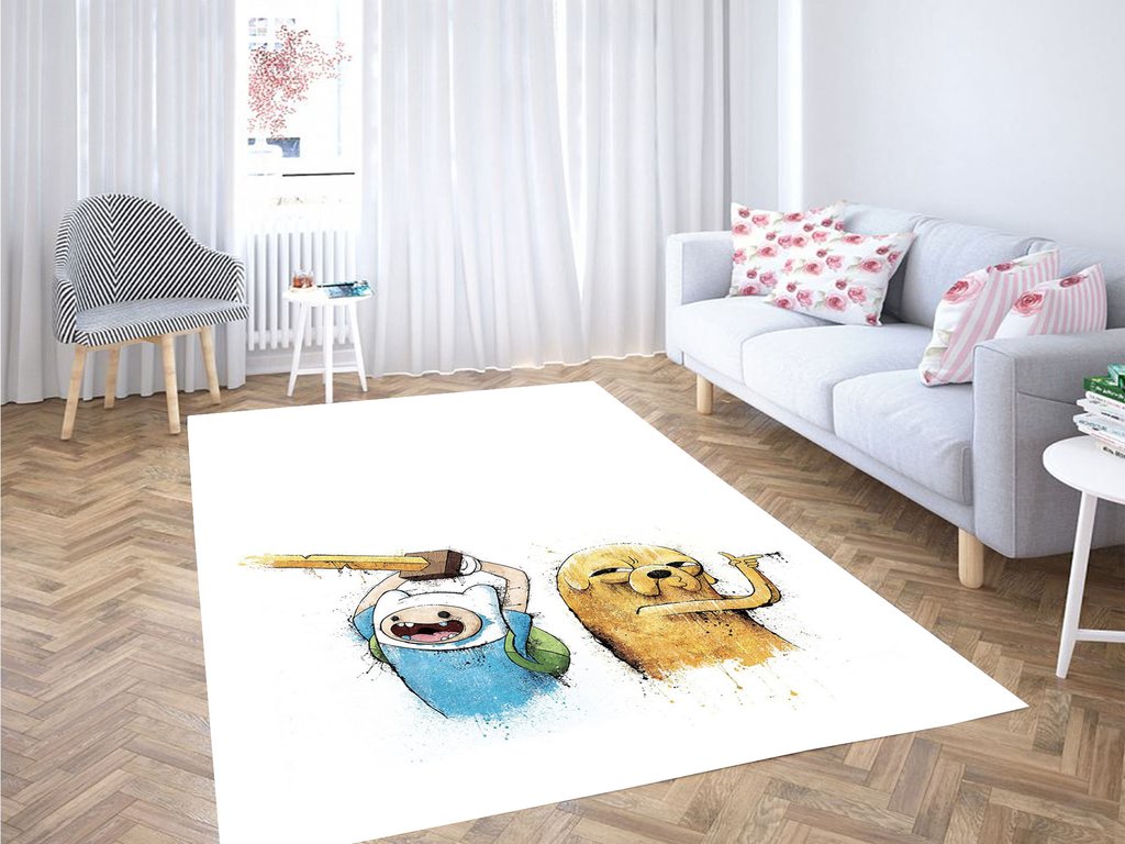 Deschea Water Color Adventure Tim Living Room Modern Carpet Rug