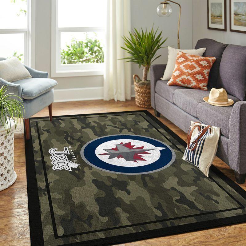 Deschea Winnipeg Jets Area Rugs Nhl Hockey Team Logo 20030483