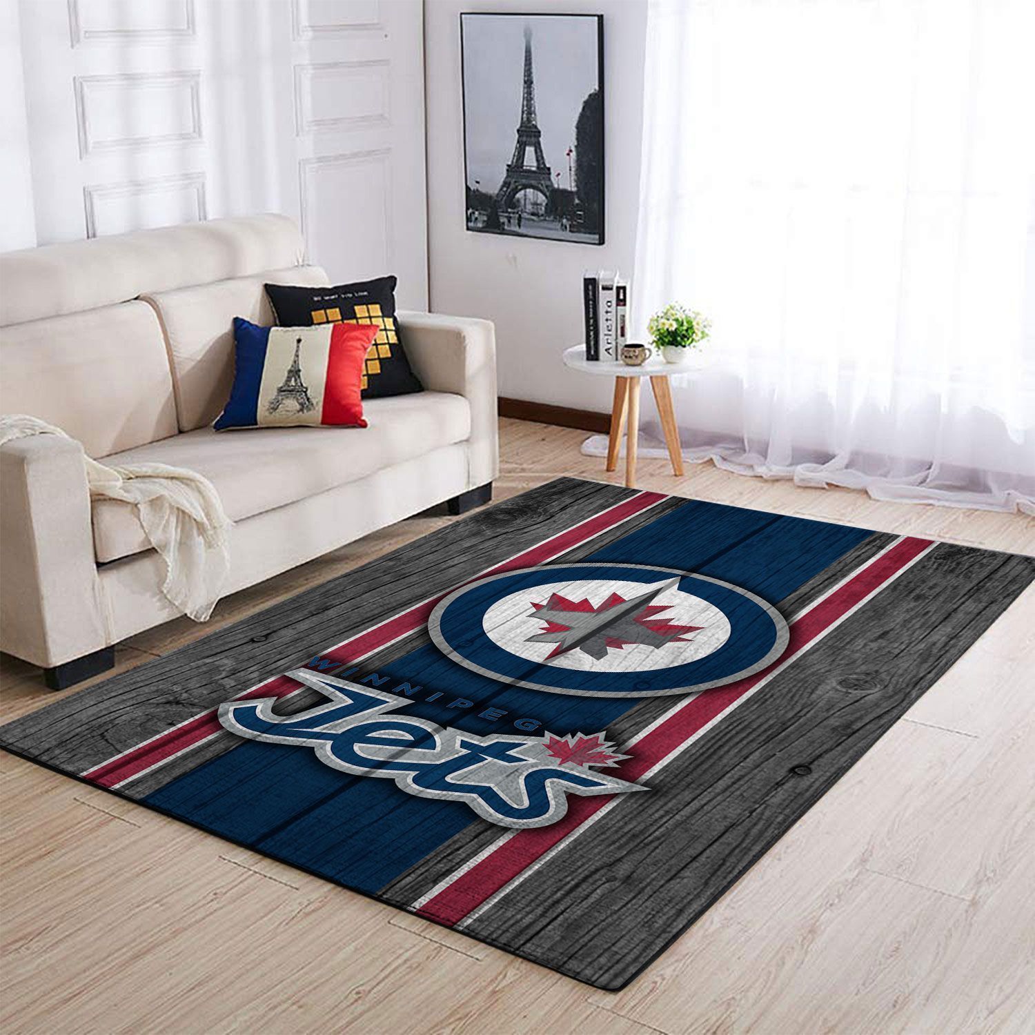 Deschea Winnipeg Jets Nhl Area Rugs Team Logo Sports