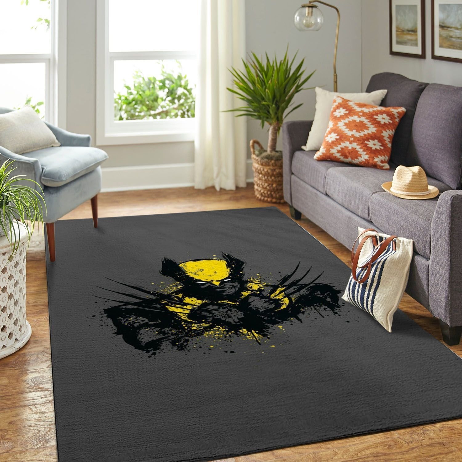 Deschea Wolverine Xmen Living Room Area Rug