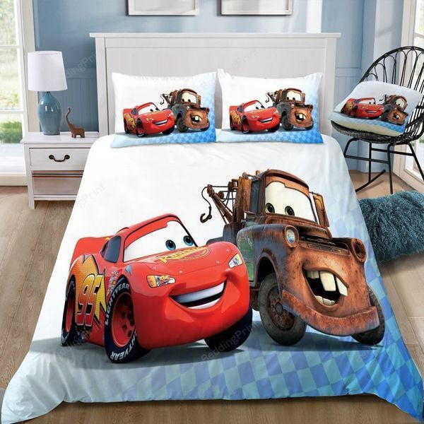 Disney Cars Animated Film Series Bedding Set Duvet Cover & Pillow Cases