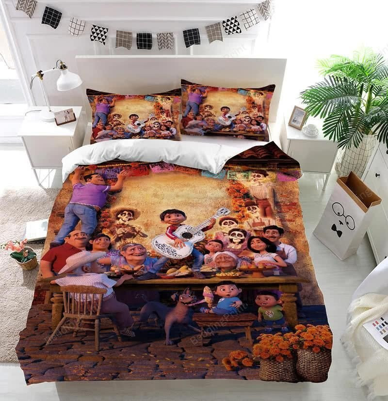 Disney Coco Style 2 Bedding Set (Duvet Cover &Amp Pillowcases)