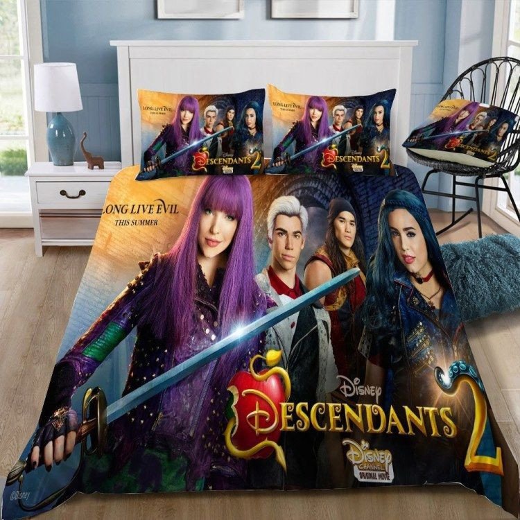 Disney Descendants 2 3d Poster Bedding Set Duvet Cover & Pillow Cases