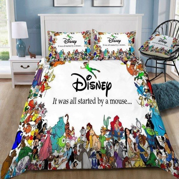 Disney Elsa And Her Friends In Frozen Poster Bed Sheets Spread Comforter Duvet Cover Bedding Sets