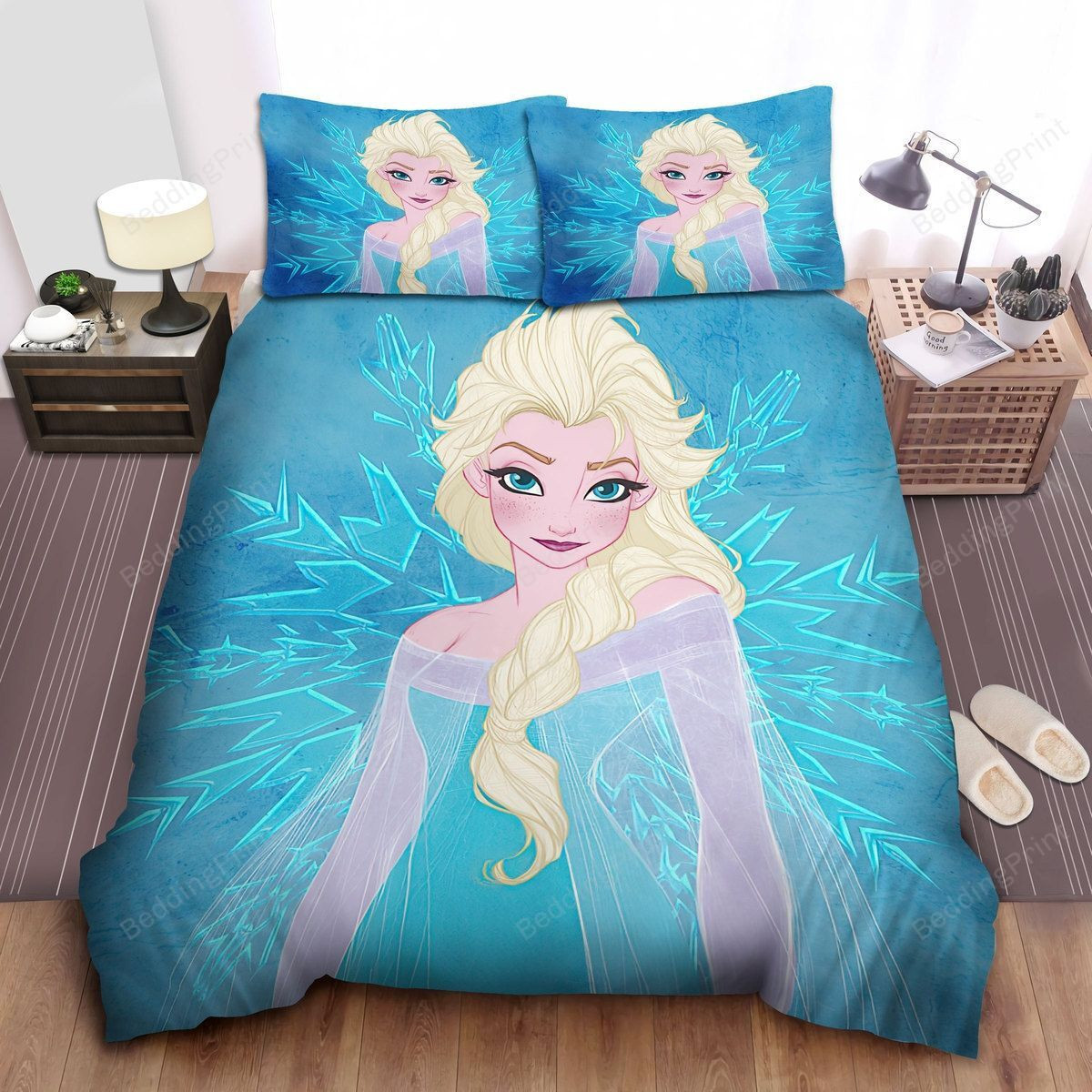 Disney Frozen Elsa The Beautiful Queen #32 Duvet Cover Bedding Set