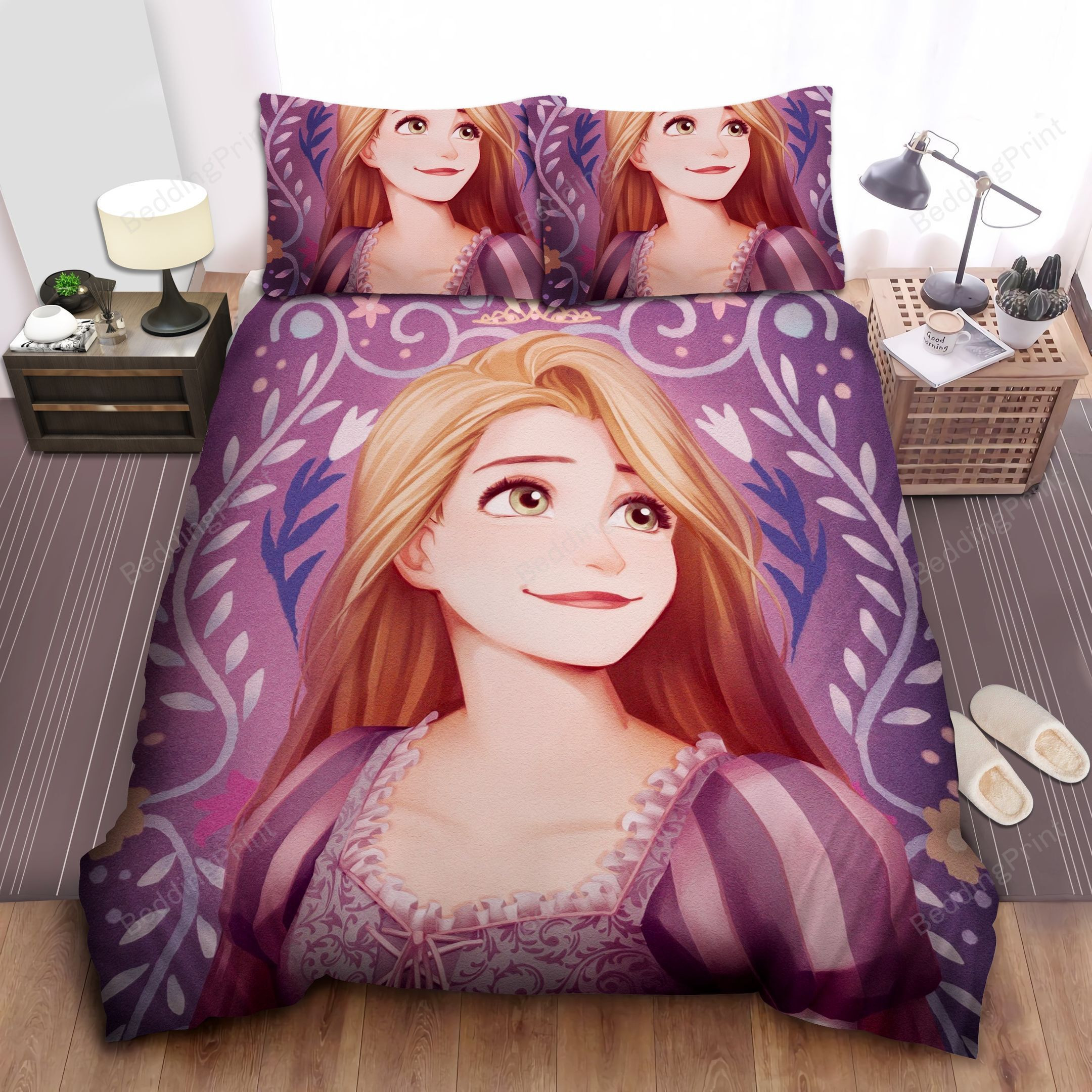 Disney Princess Rapunzel Portrait Bed Sheet Duvet Cover Bedding Sets