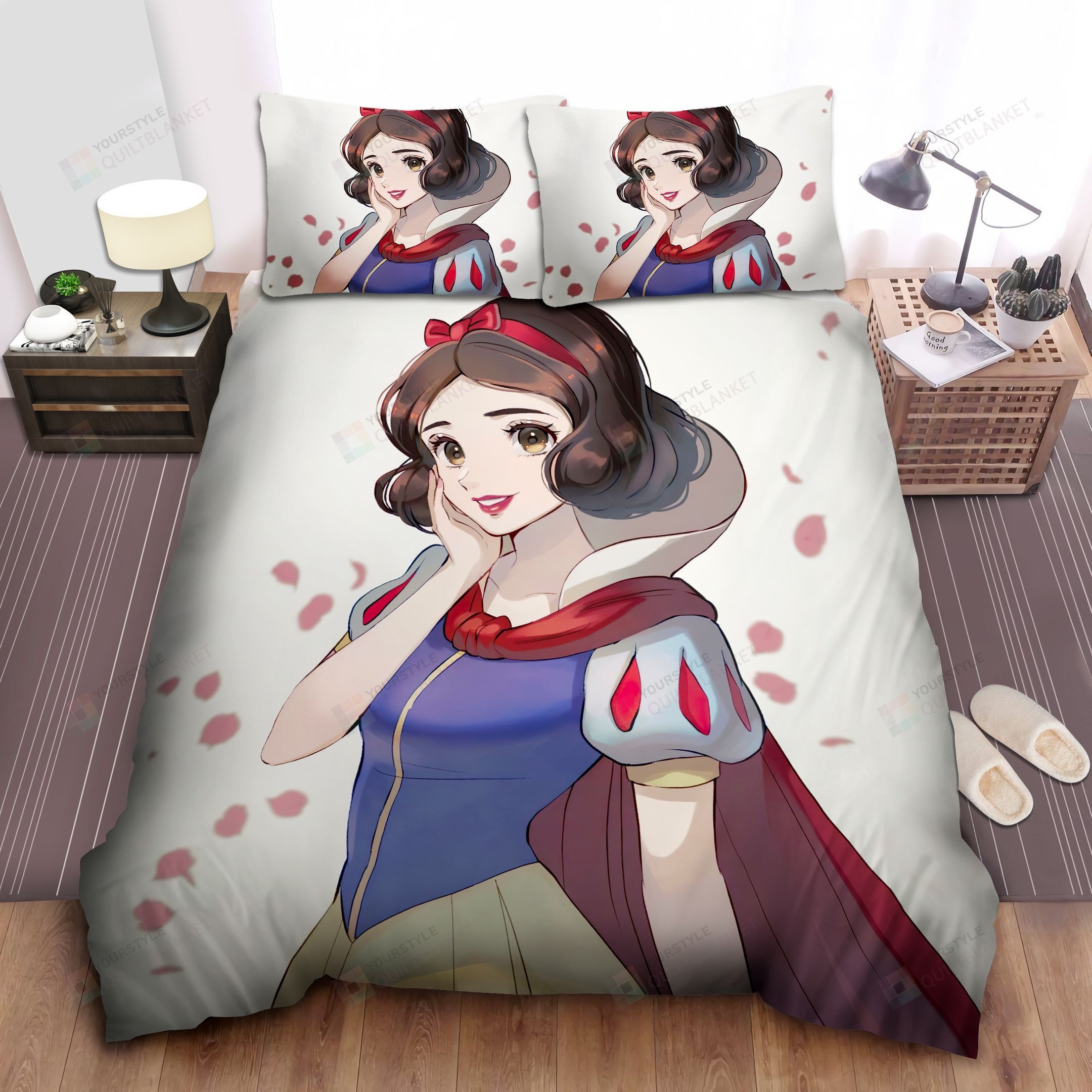 Disney Princess Snow White Modern Style Art Bed Sheet Spread Comforter Duvet Cover Bedding Sets