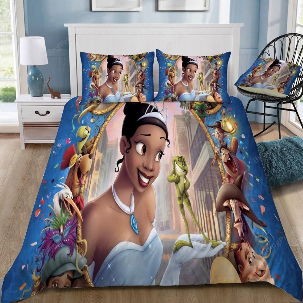 Disney The Princess And The Frog Bedding Set Duvet Cover & Pillow Cases
