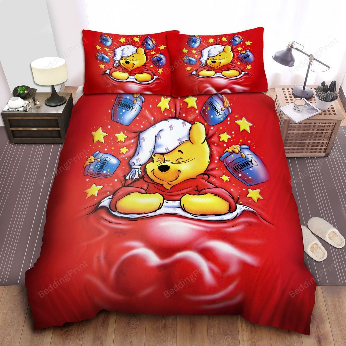 Disney Winnie The Pooh Dreaming Of Hunny Pots Bed Sheets Duvet Cover Bedding Sets