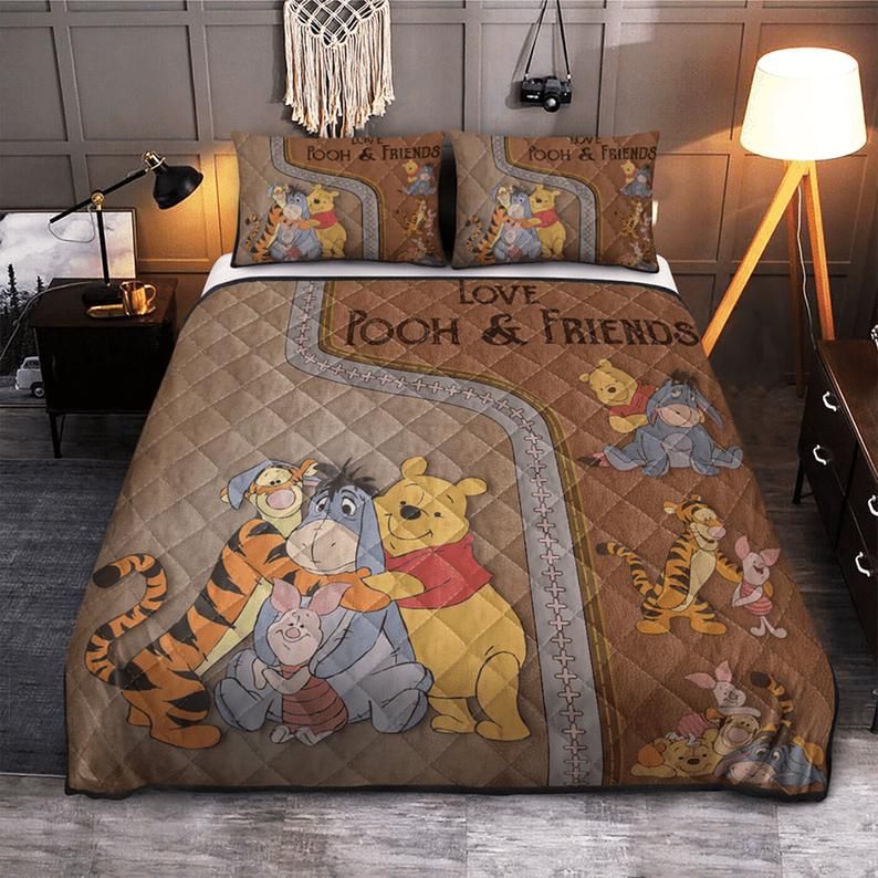 Disney Winnie The Pooh Love Pooh And Friends Bedding Sets Duvet Cover Bedroom Luxury Brand Bedding Bedroom