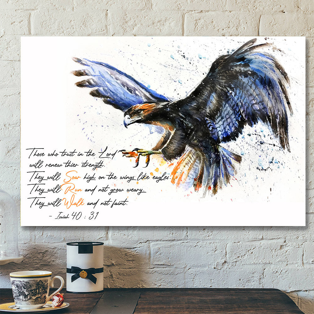 Eagle – But Those Who HopeIn The Lord – Bible Verse Canvas – Christian Canvas Prints – Faith Canvas