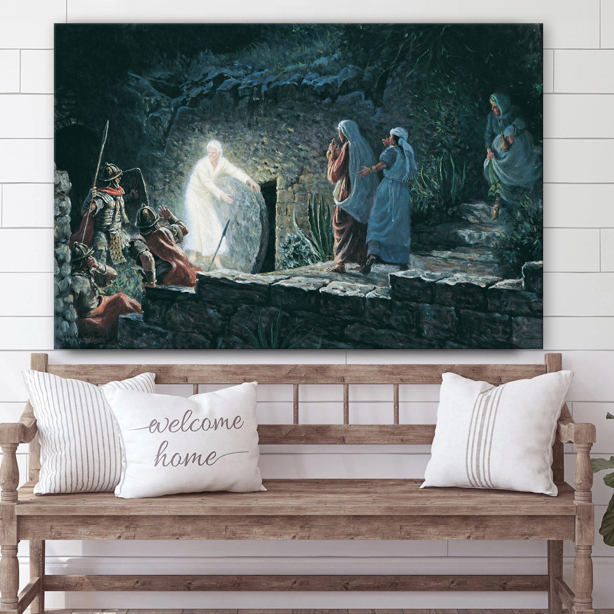 Empty Tomb Painting Canvas Wall Art – Easter Wall Art – Christian Canvas Wall Art