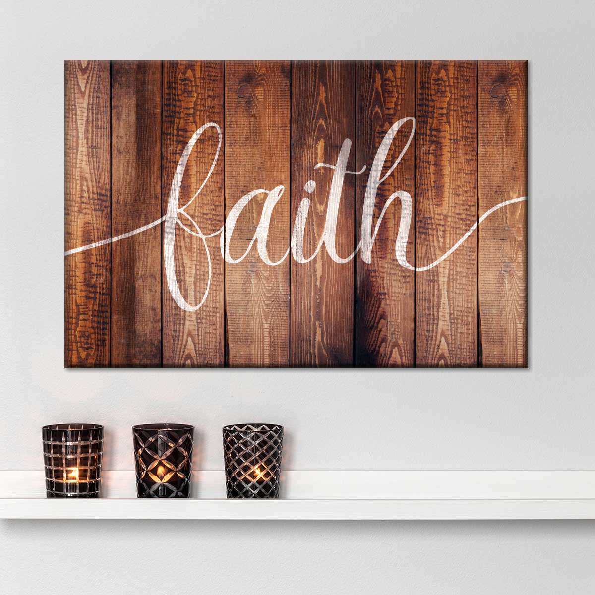 Faith Canvas Wall Art – Christian Canvas Wall Art – Religious Wall Art Canvas