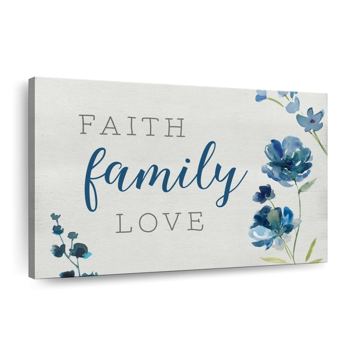 Faith Family Friends Canvas Wall Art – Christian Canvas Wall Art – Religious Wall Art Canvas