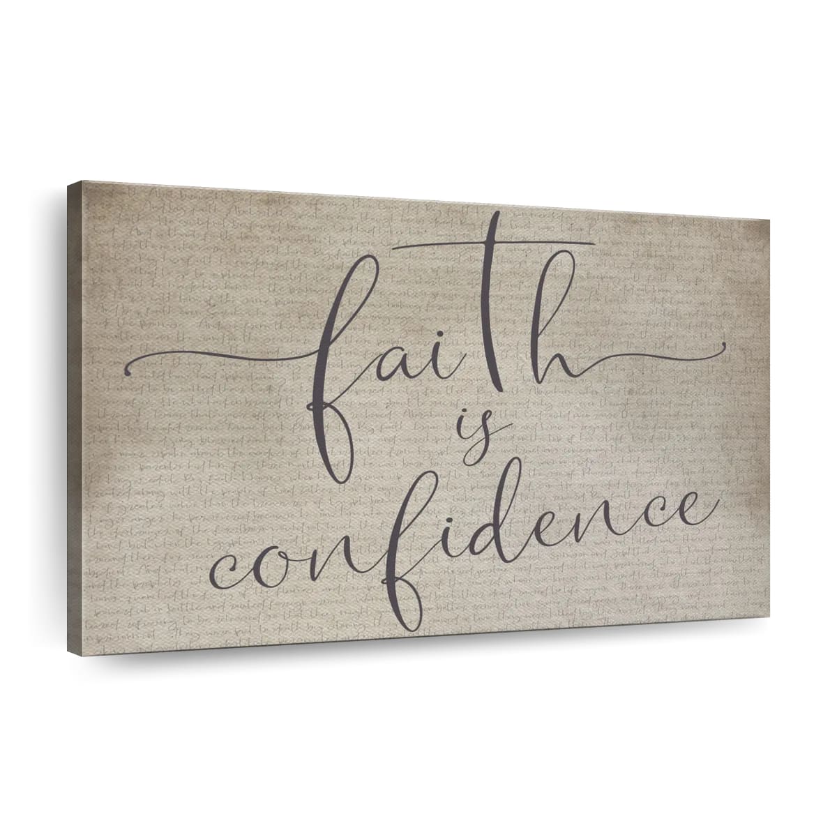 Faith Is Confidence Canvas Wall Art – Christian Canvas Wall Art – Religious Wall Art Canvas