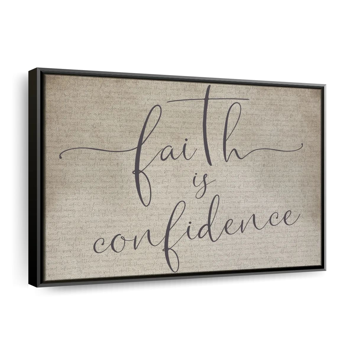 Faith Is Confidence Canvas Wall Art – Christian Canvas Wall Art – Religious Wall Art Canvas