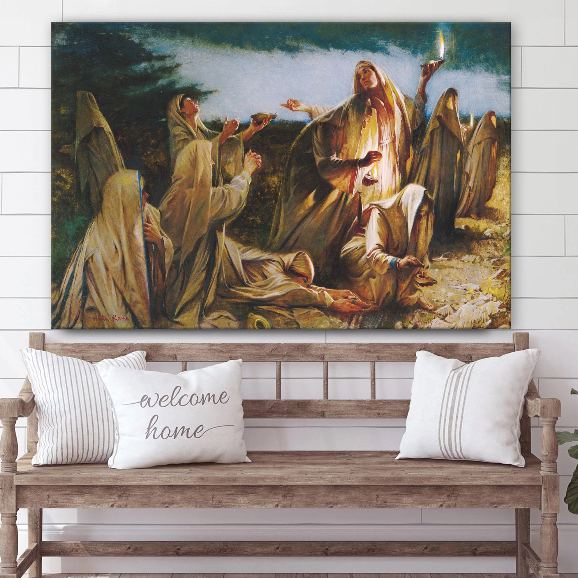 Five Of Them Were Wise Canvas Wall Art – Christian Canvas Pictures – Religious Canvas Wall Art