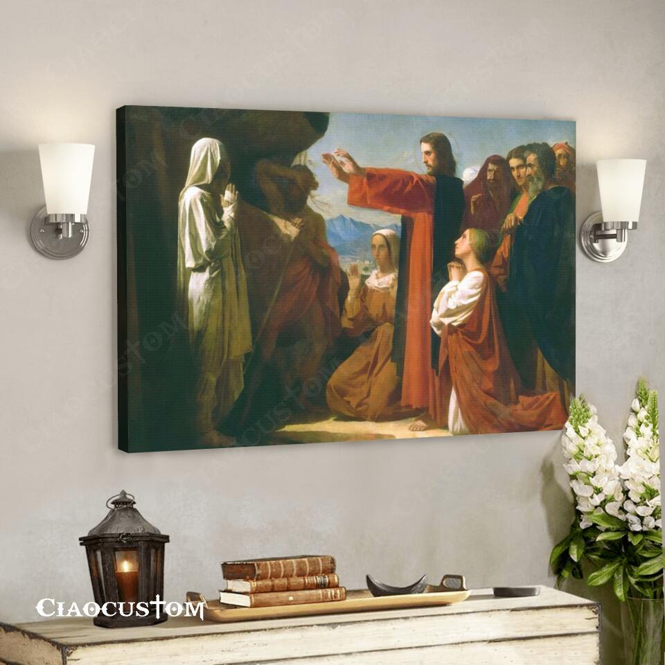 Friends Of Jesus – Jesus Canvas Painting – Jesus Canvas Art – Jesus Poster – Jesus Canvas – Christian Gift