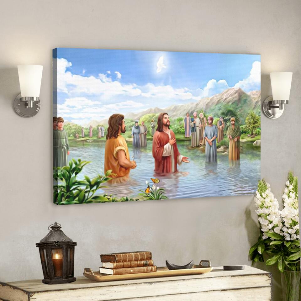 God Canvas 24 – Jesus Canvas – Christian Gift – Jesus Canvas Painting – Jesus Canvas Art – Bible Verse Canvas Wall Art – Scripture Canvas