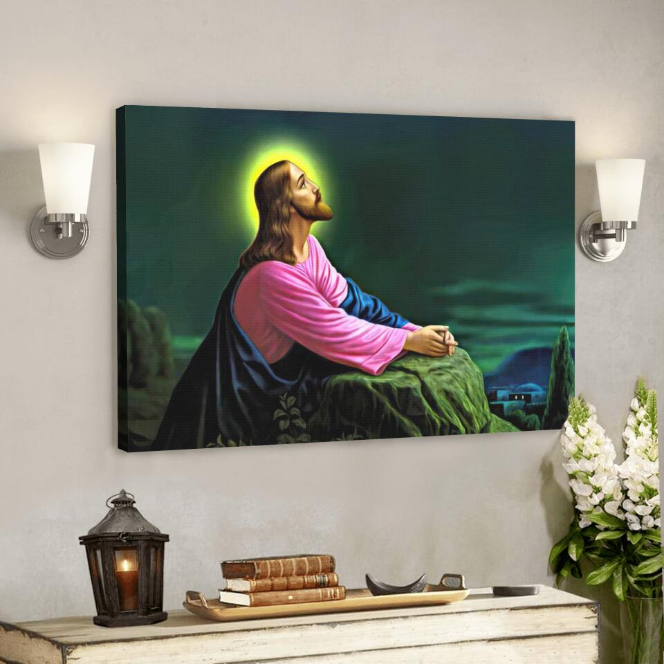 God Canvas 29 – Jesus Canvas – Christian Gift – Jesus Canvas Painting – Jesus Canvas Art – Bible Verse Canvas Wall Art – Scripture Canvas