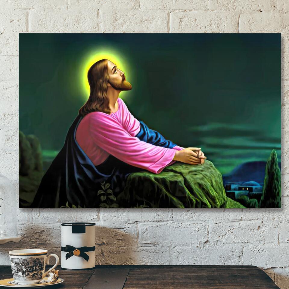 God Canvas 29 – Jesus Canvas – Christian Gift – Jesus Canvas Painting – Jesus Canvas Art – Bible Verse Canvas Wall Art – Scripture Canvas