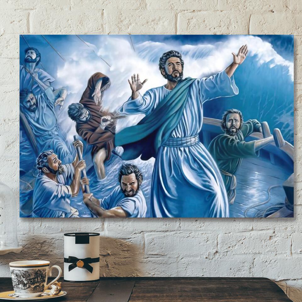 God Canvas 32 – Jesus Canvas – Christian Gift – Jesus Canvas Painting – Jesus Canvas Art – Bible Verse Canvas Wall Art – Scripture Canvas