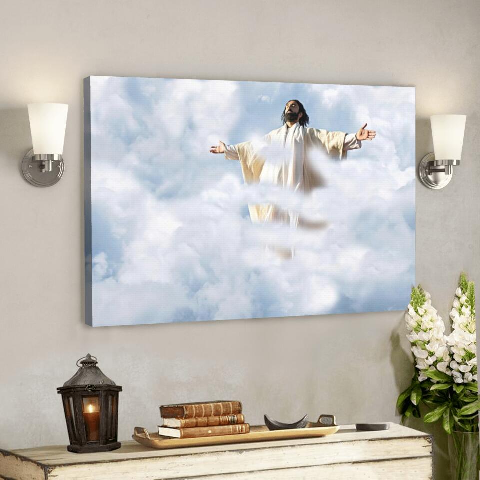 God Canvas 36 – Jesus Canvas – Christian Gift – Jesus Canvas Painting – Jesus Canvas Art – Bible Verse Canvas Wall Art – Scripture Canvas