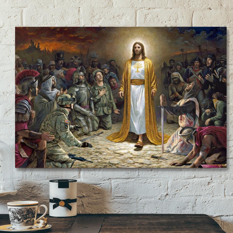 God Canvas 38 – Jesus Canvas – Christian Gift – Jesus Canvas Painting – Jesus Canvas Art – Bible Verse Canvas Wall Art – Scripture Canvas