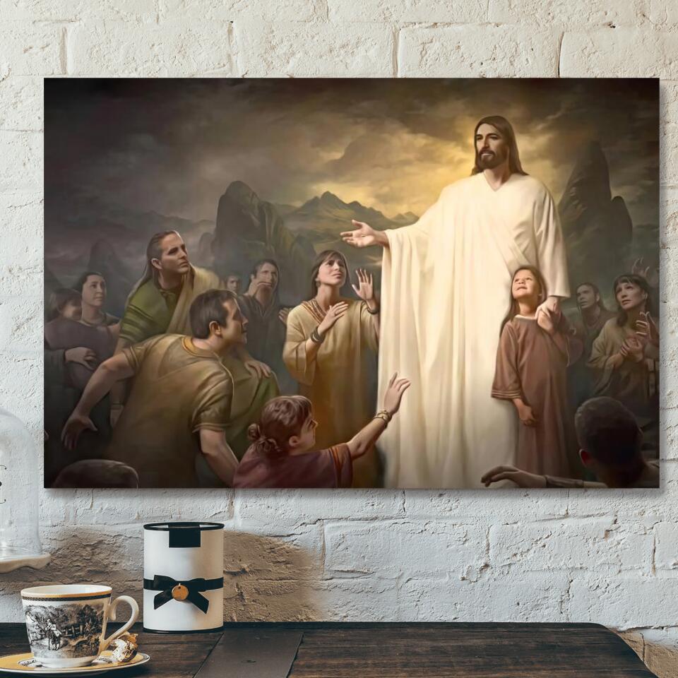 God Canvas 39 – Jesus Canvas – Christian Gift – Jesus Canvas Painting – Jesus Canvas Art – Bible Verse Canvas Wall Art – Scripture Canvas