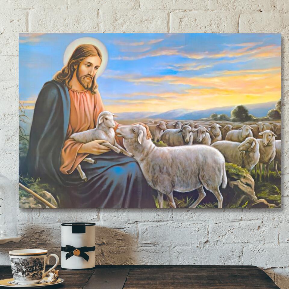 God Canvas 44 – Jesus Canvas – Christian Gift – Jesus Canvas Painting – Jesus Canvas Art – Bible Verse Canvas Wall Art – Scripture Canvas