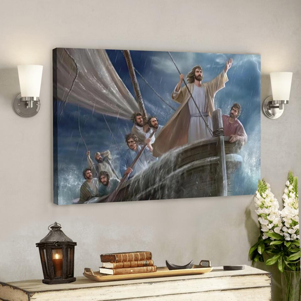 God Canvas 45 – Jesus Canvas – Christian Gift – Jesus Canvas Painting – Jesus Canvas Art – Bible Verse Canvas Wall Art – Scripture Canvas